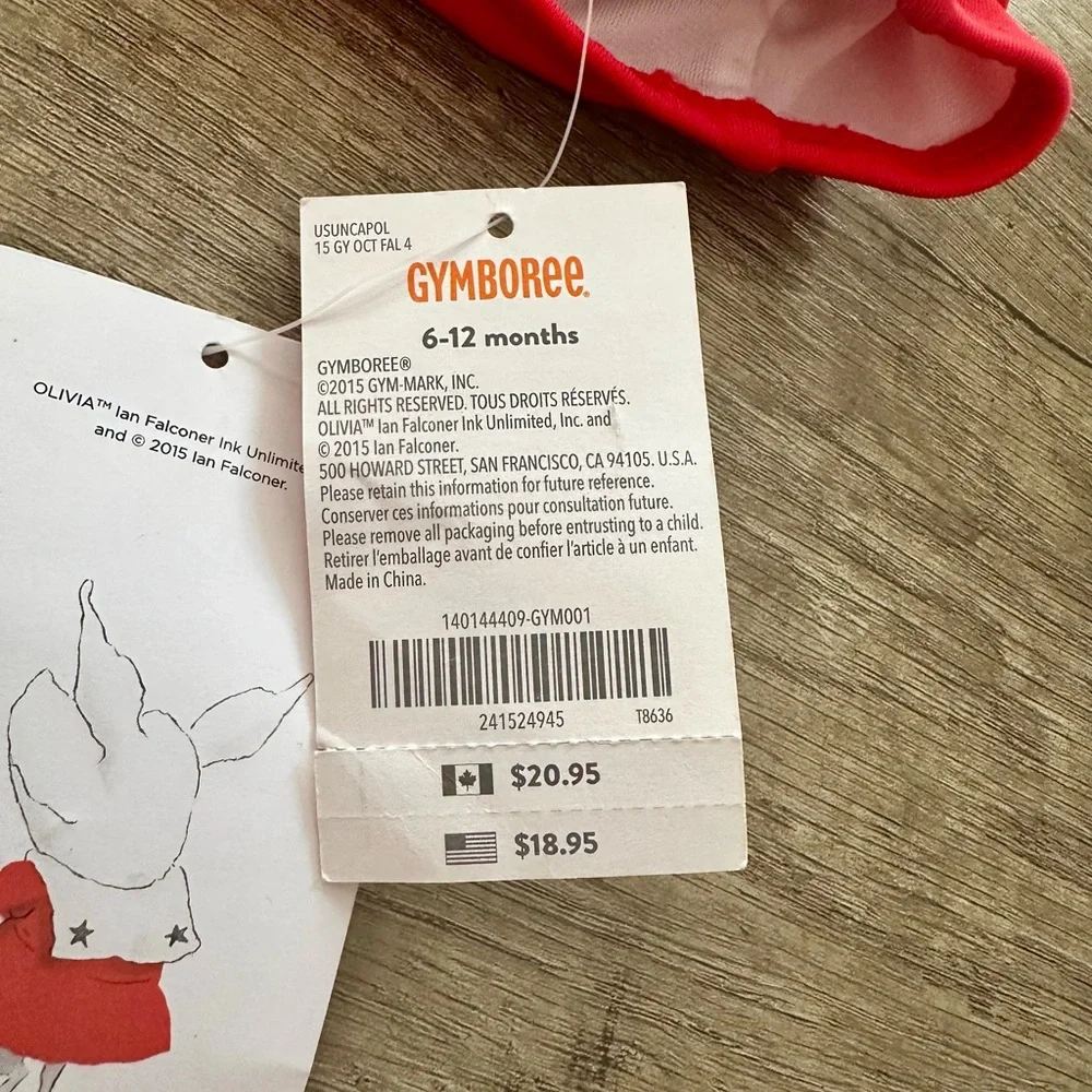 Gymboree Red Ruffled Bow Sunscreen Swimwear Cap - BNWT!